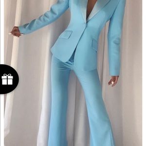Z crave blue pants suit